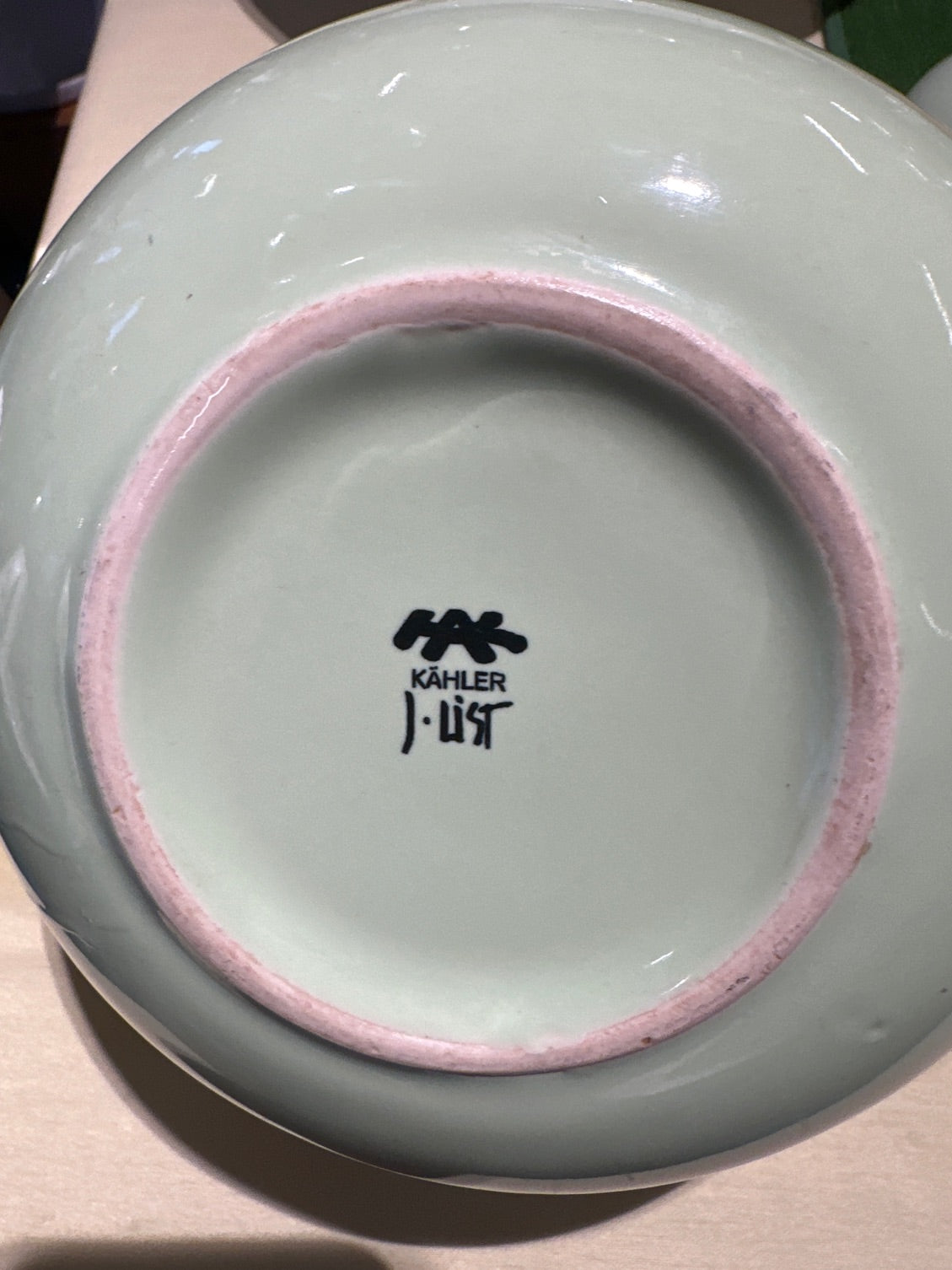 Kähler Mano tekande i lysegrøn farve